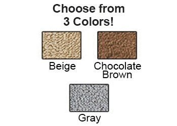 3 colors beige, chocolate brown, and gray